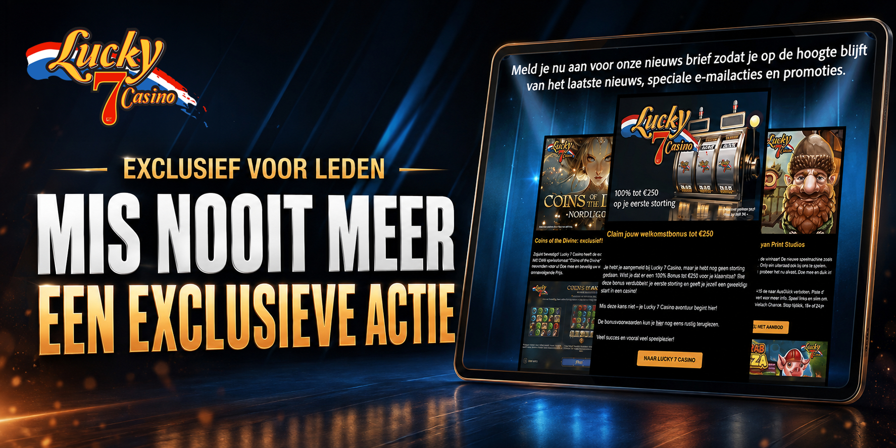 50 tours gratuits avec le code Lucky7 Casino : notre avis pour les joueurs français